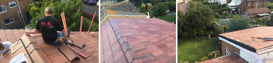 Red roofs.